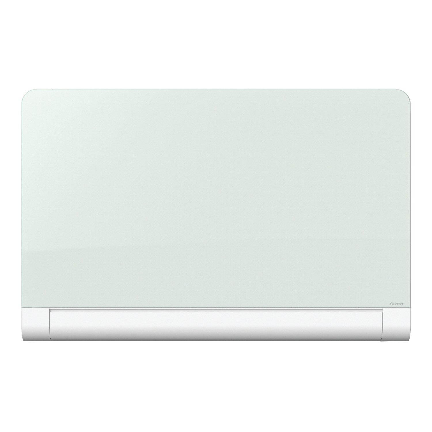 Quartet G7442HT Horizon Magnetic Glass Marker Board With Hidden Tray, 74 X 42, White