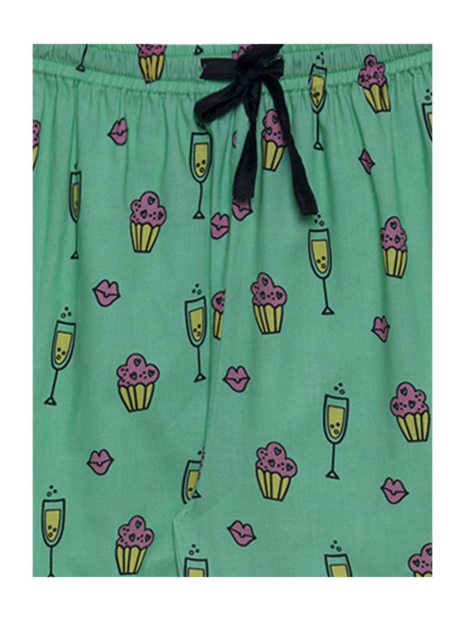 Fluffalump Boys Multicolor Cotton Printed Nightwear Top & Pants Set