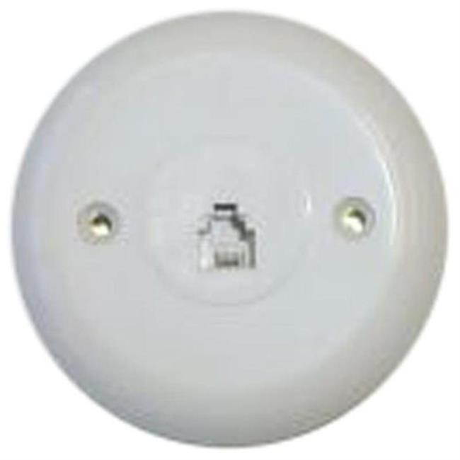 Black Point Products BT-016-WHITE 4 Conductor White Circular Telephone Jack