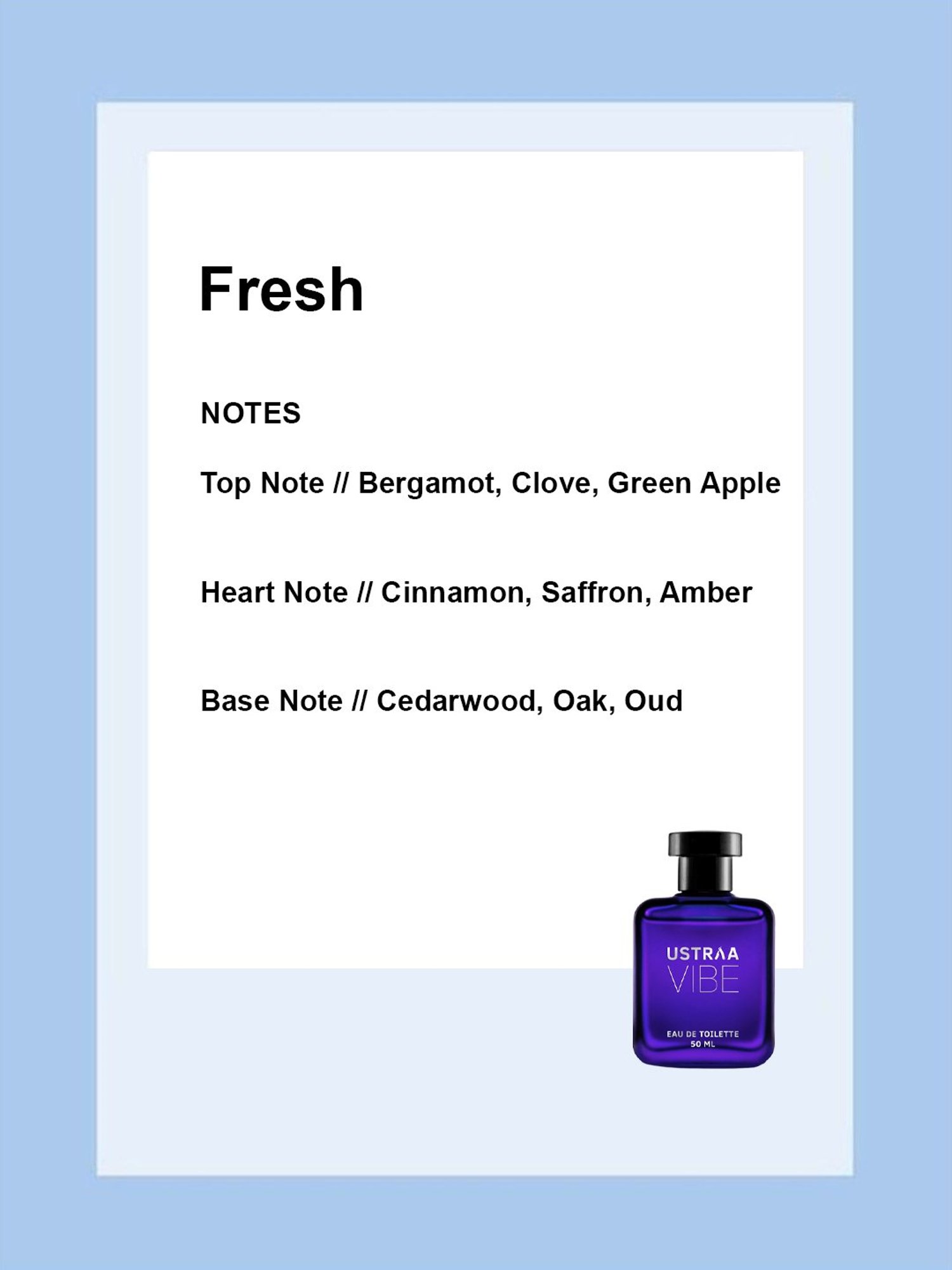 Ustraa Vibe Eau de Toilette - 50 ml