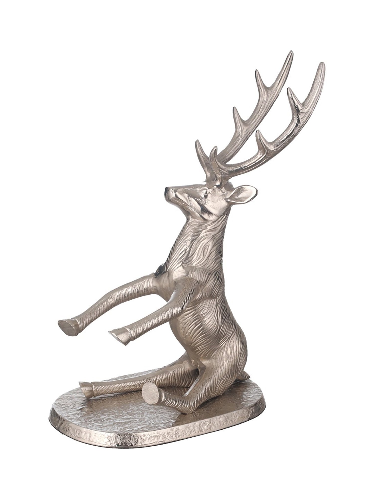 Trovea's Deer Design Silver Bottle Rack