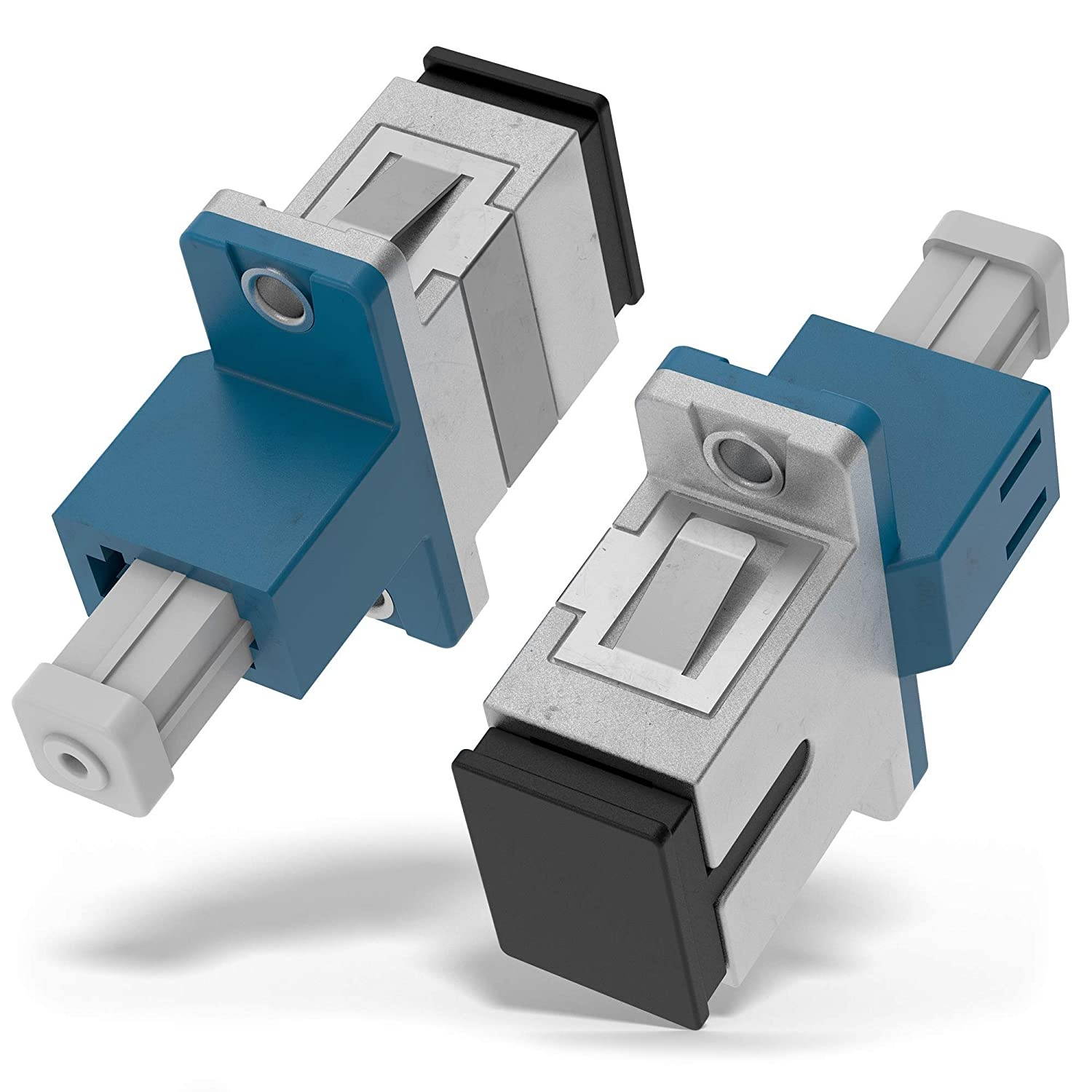 Monoprice OM4 Fiber Optic Cable - 15m (Meter) - LC/UPC-SC/UPC, Multi Mode, Duplex, 50/125 Type, 2.0mm, PVC