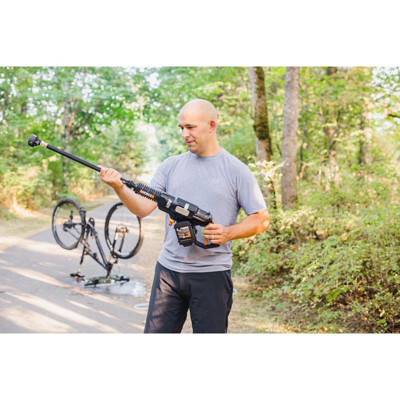 Worx WG644 Cordless HydroShot Portable Power Cleaner Kit, 2x20V Li-ion (2.0Ah) batteries, 2hr.