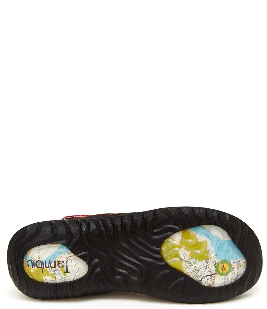 Jambu Pine Suede Cross Strap Mary Janes