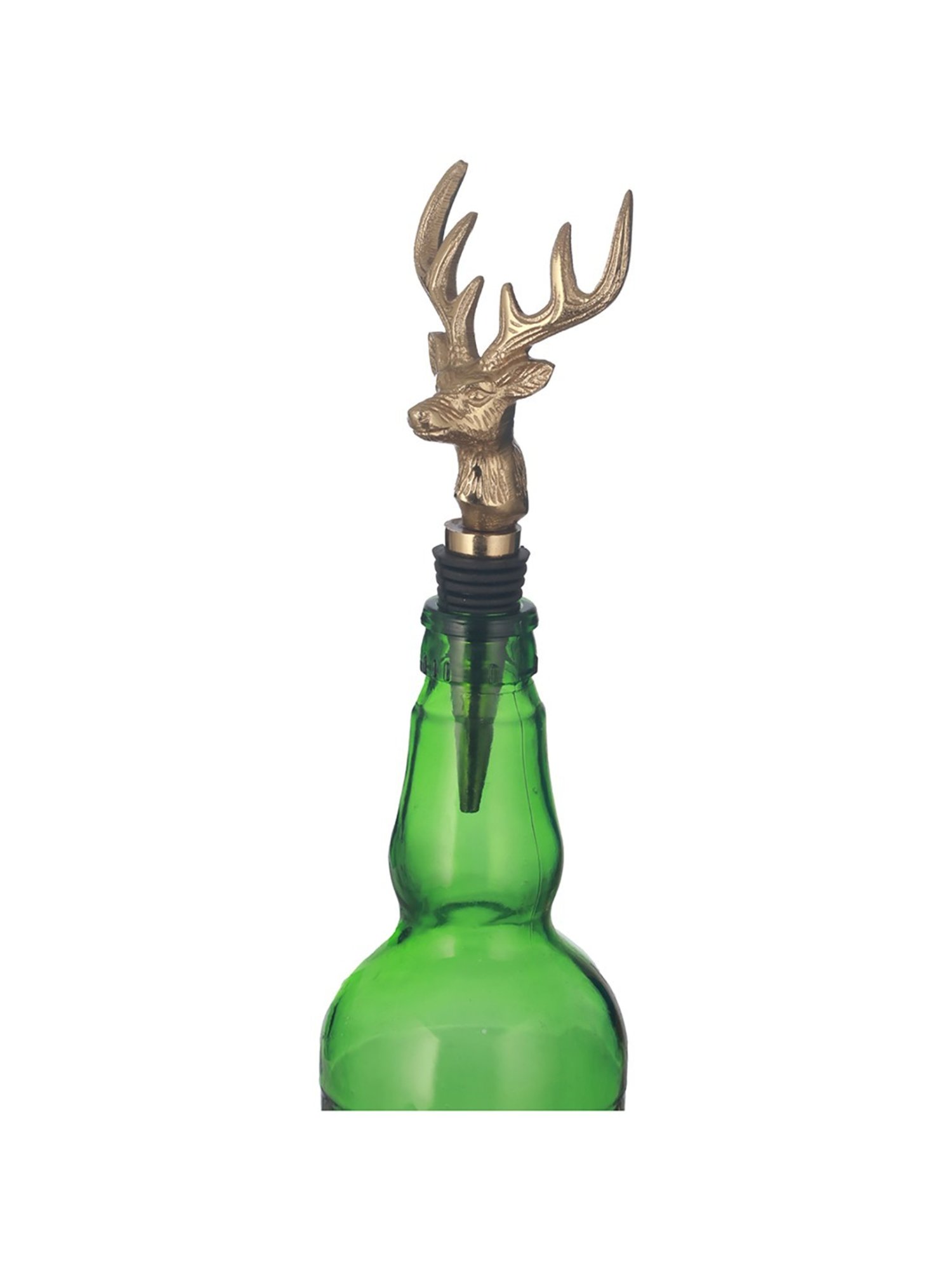 Trovea's Deer Design Golden Bottle Stopper