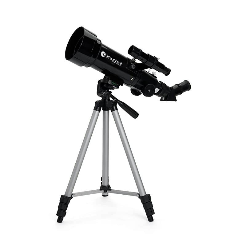 Z70 Portable Refractor w Tripod Phone Adapter Carry Bag Black
