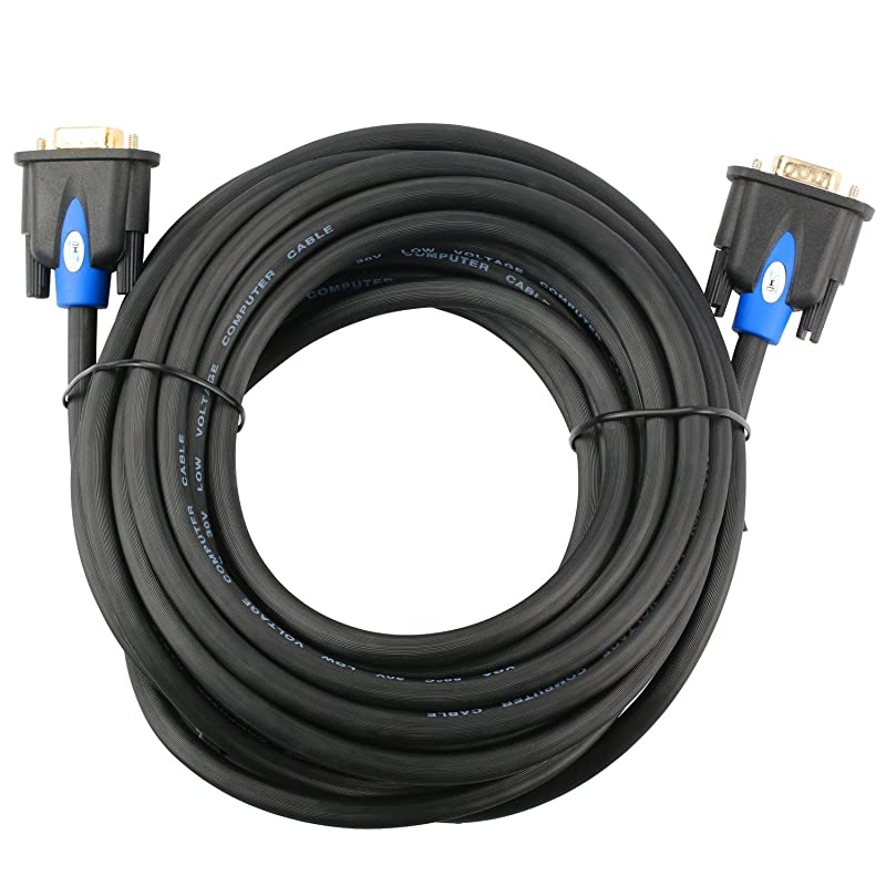 VGA Cable VGA to VGA HD15 Monitor Cable for PC Laptop TV Porjector30Feet