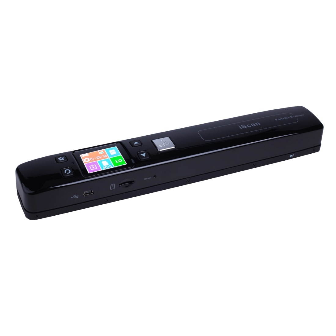 iScan02 Double Roller Mobile Document Portable Handheld Scanner with LED Display, Support 1050DPI