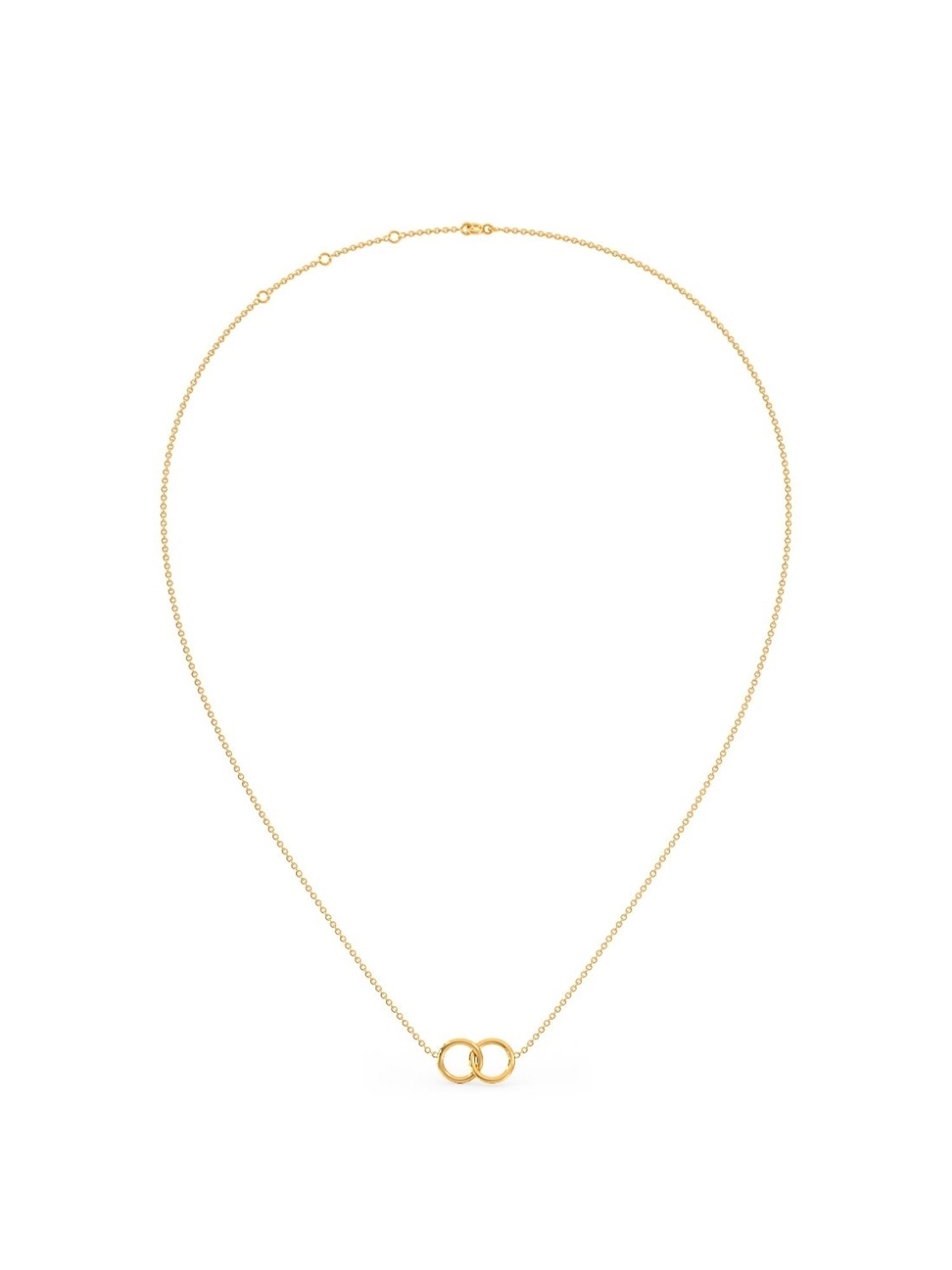 Candere by Kalyan Jewellers 18K Yellow Gold Pendant With Chain for Women