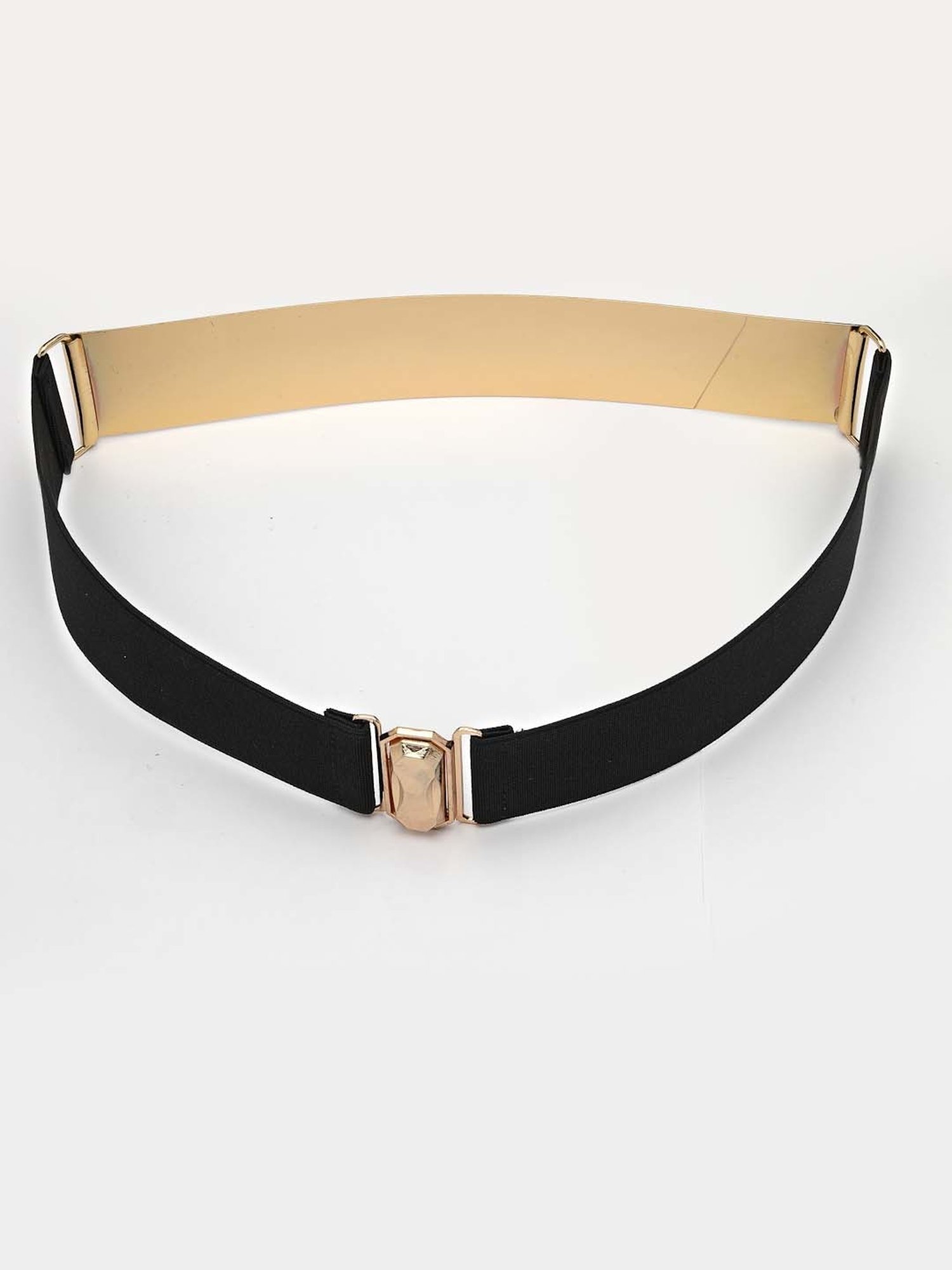 NVR Circular Gold Plated Adjustable Broad Belt for Women
