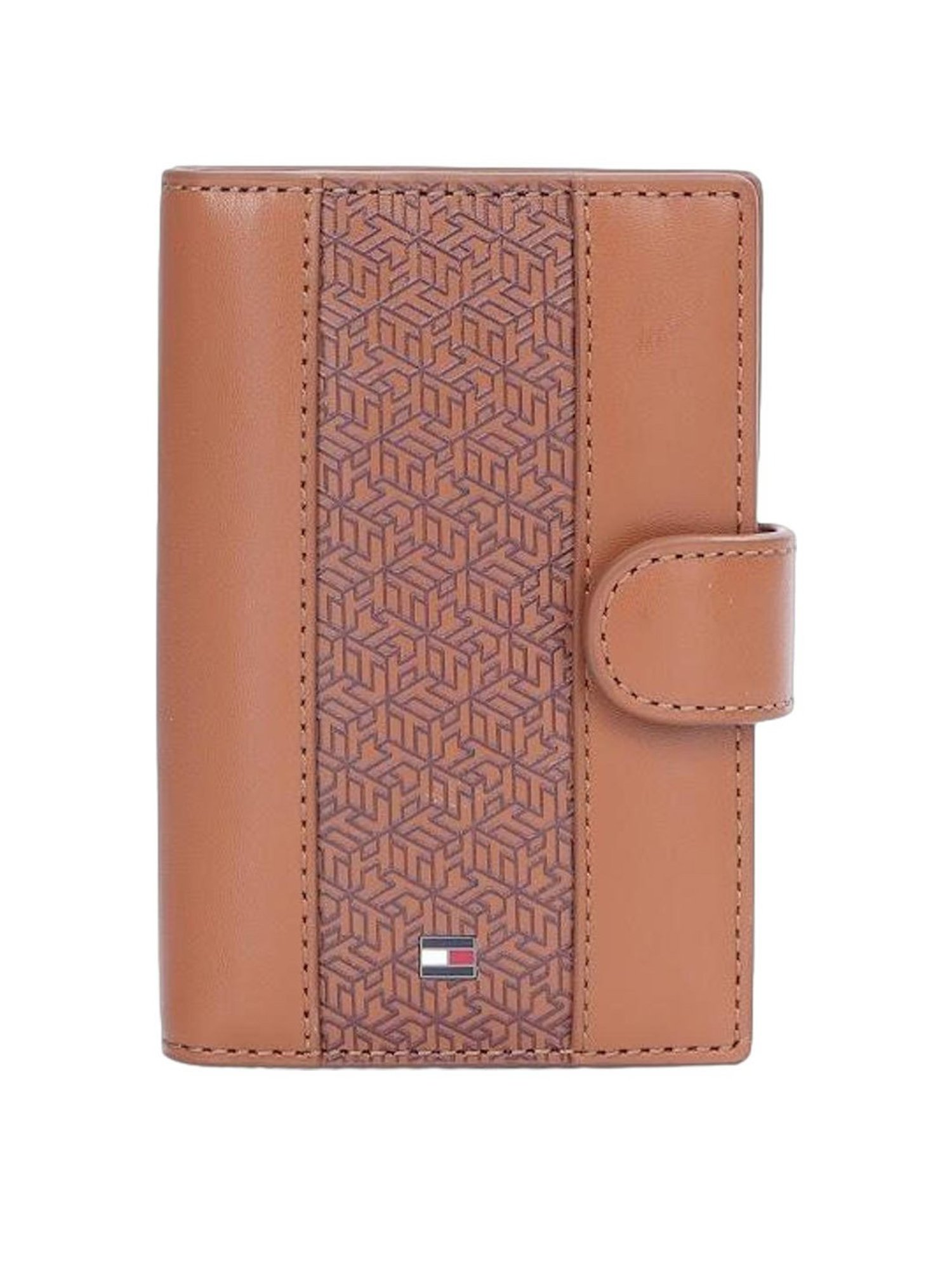 Tommy Hilfiger Tan Textured Free Size Bi-Fold Wallet