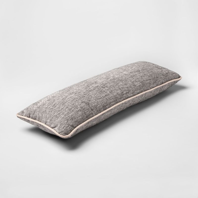 28" x 10" Lumbar Throw Pillow Gray - Smith & Hawken™