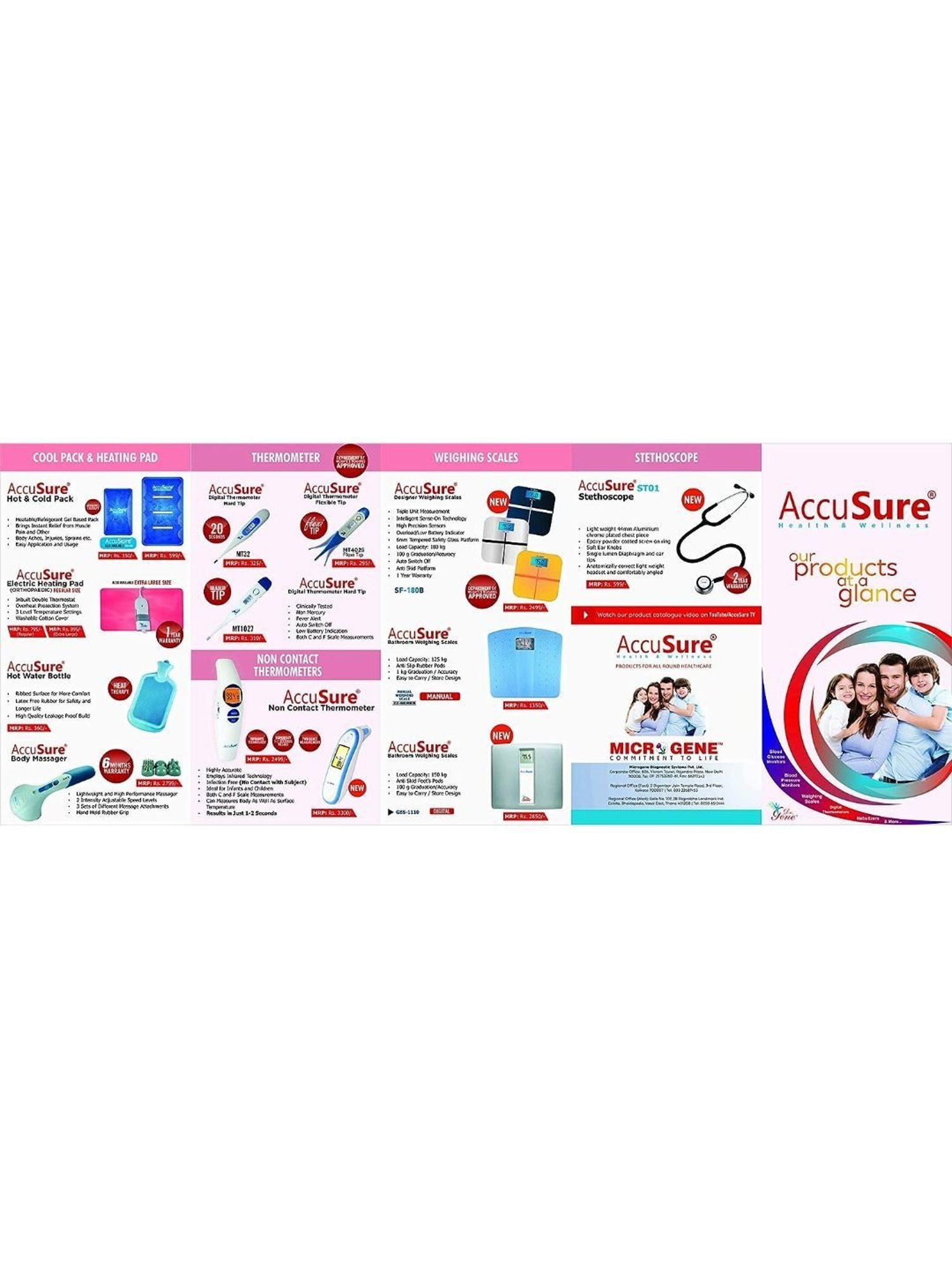 AccuSure ST-01 Stethoscope (Black)