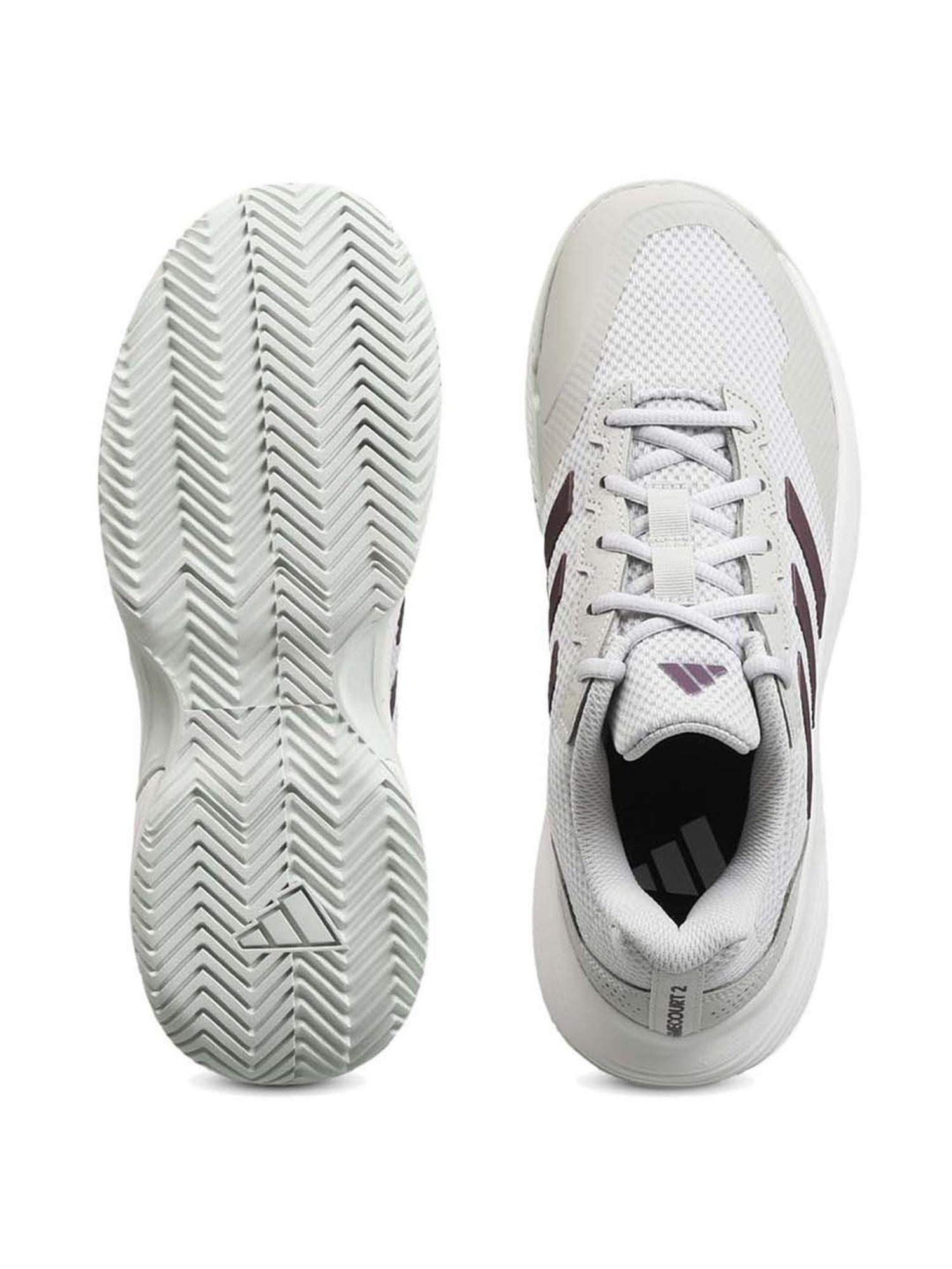 Adidas Women's GameCourt 2 Grey Tennis Shoes