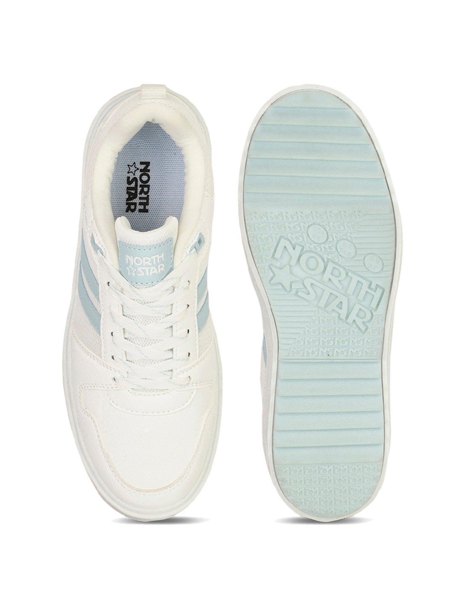 North Star by Bata Women's White Sneakers