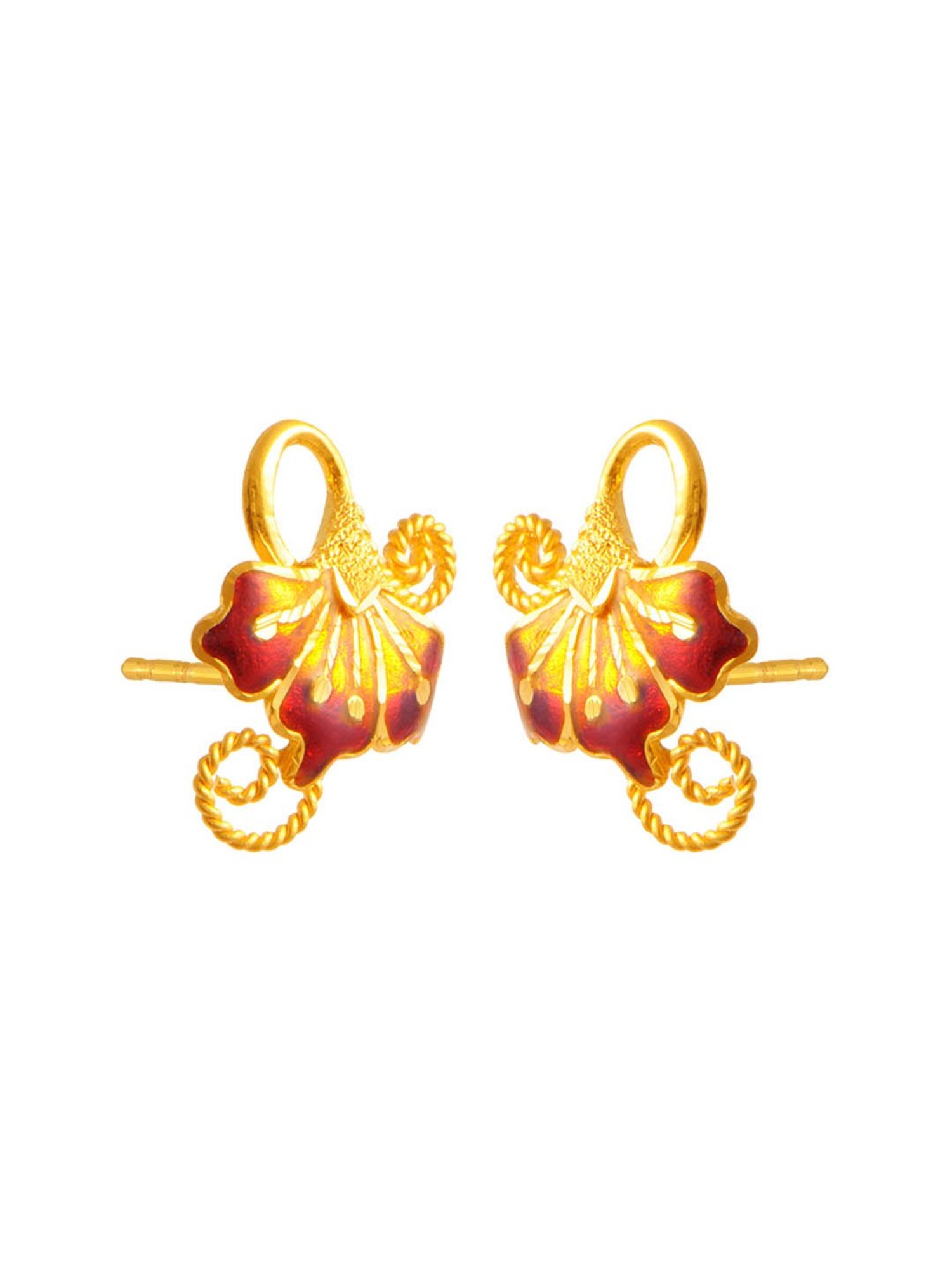 P.C. Chandra Jewellers 22 kt Gold Earrings