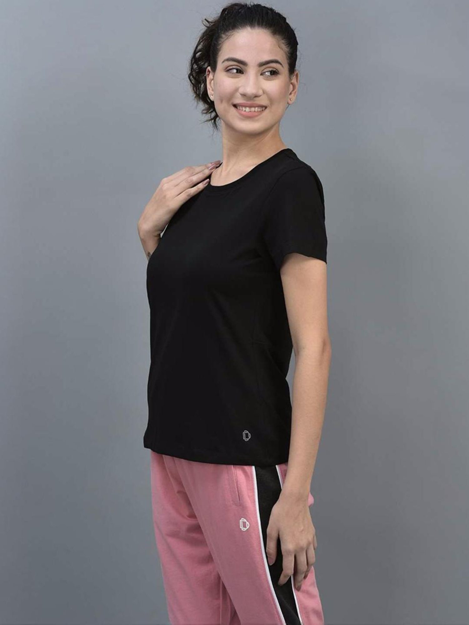 Dollar White & Black Cotton Sports T-Shirt - Pack Of 3