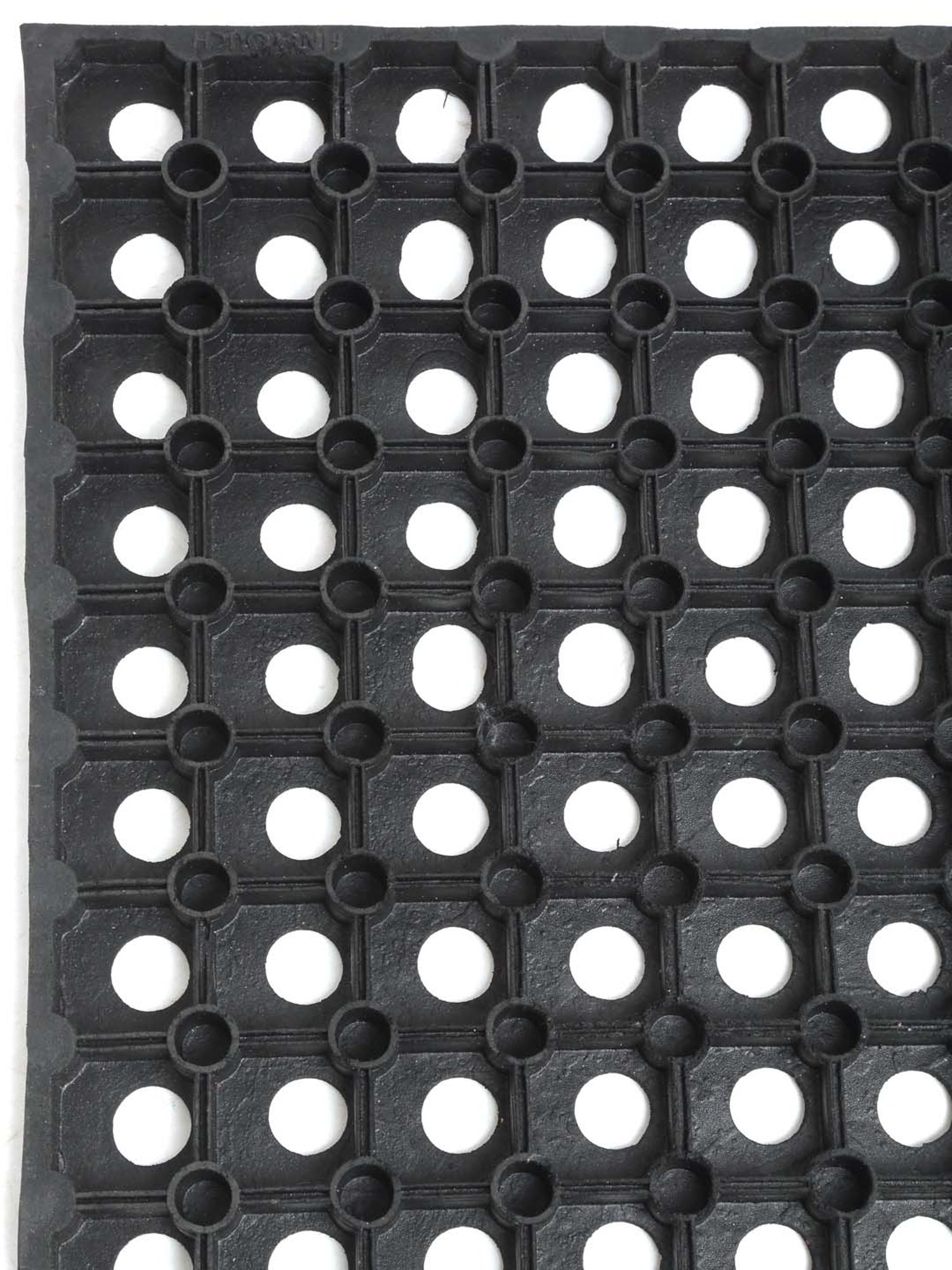 HOSTA HOMES Black Rubber Multipurpose Mat - Set of 1