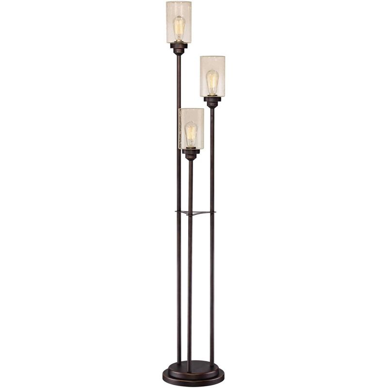 Franklin Iron Works Gentry Oil-Rubbed Bronze Downbridge Arc Floor Lamp