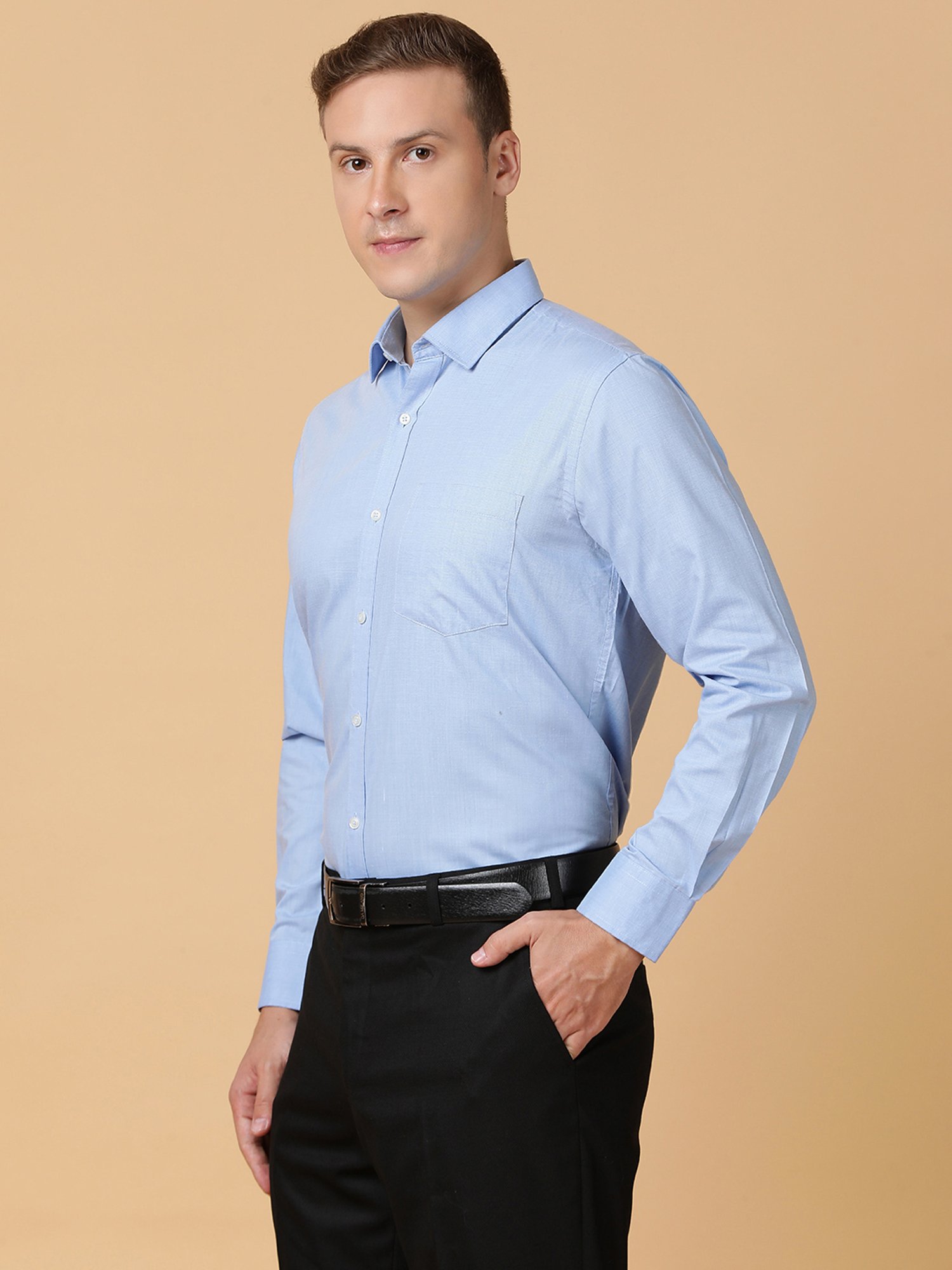 TABARD Light Blue Regular Fit Shirt