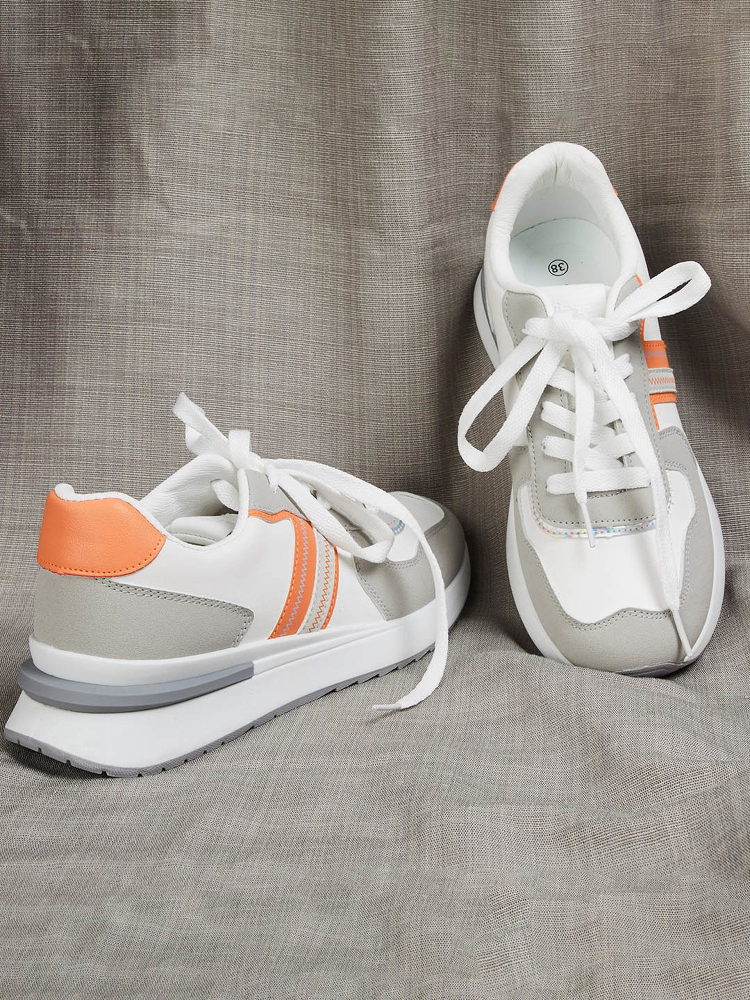 Ginger by Lifestyle Women's White Sneakers