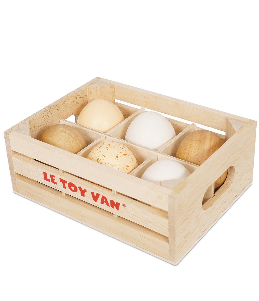 Le Toy Van Market Farm Eggs Half Dozen Crate