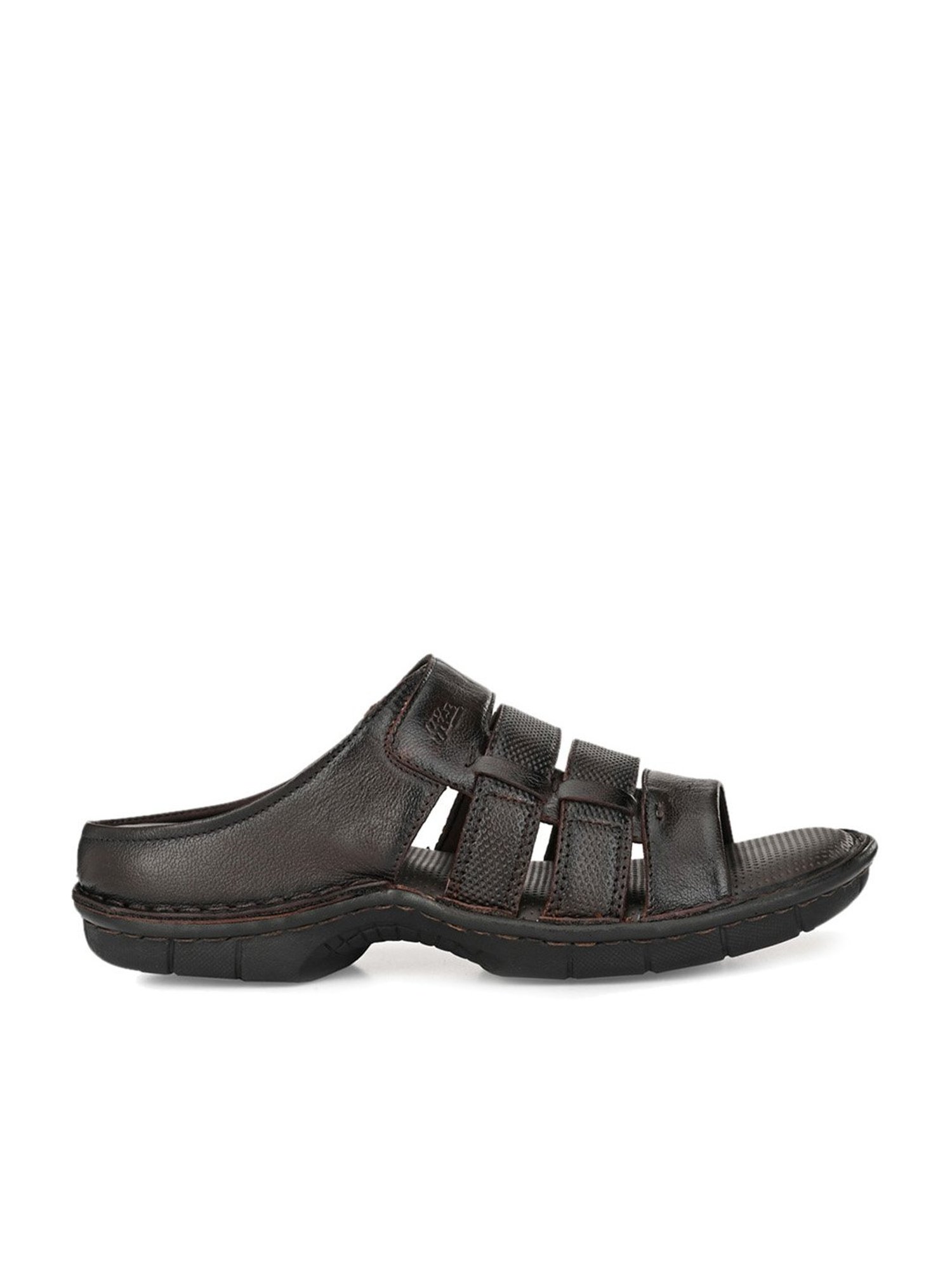 Hitz Men's Brown Casual Sandals