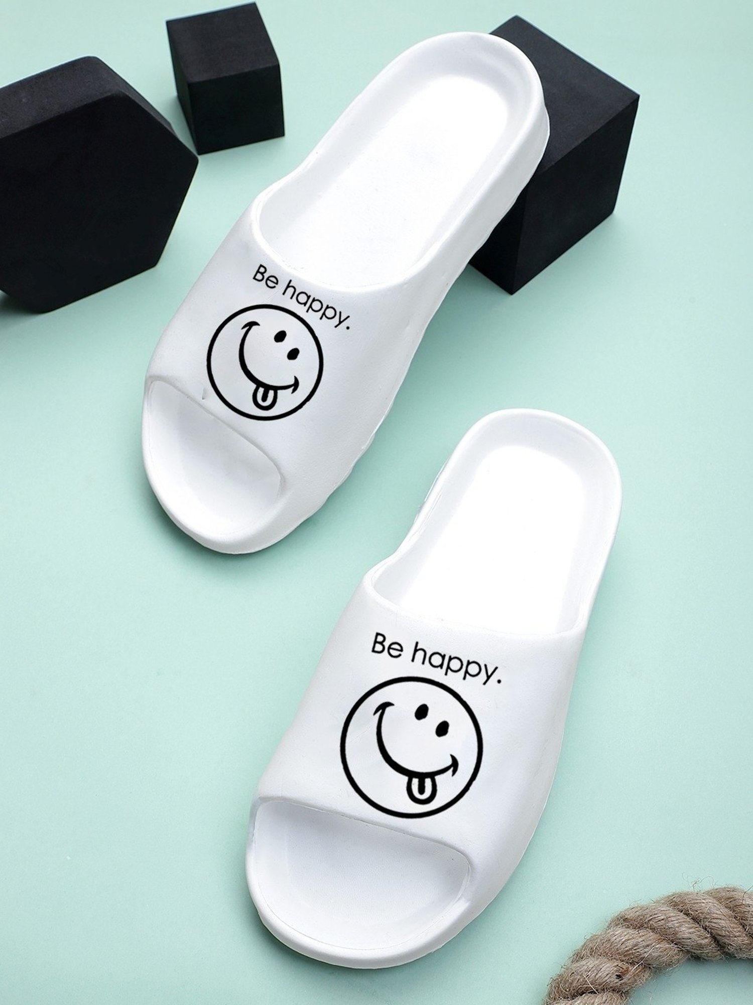 Pampy Angel Men's White Slides