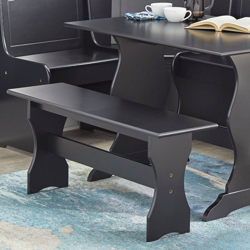 Nook Bench Wood/Black - TMS