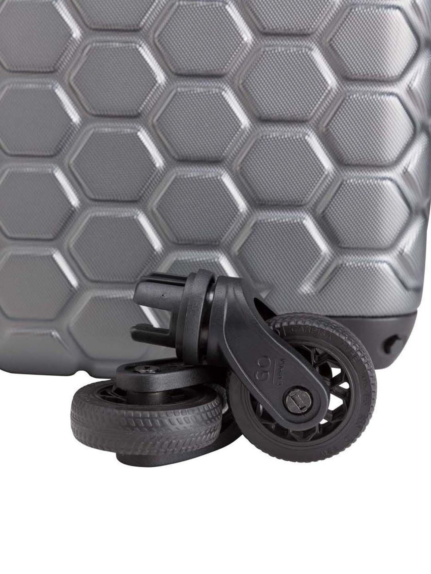 CARPISA 4 Wheel Grey Large Hard Cabin Trolley - 47 cm