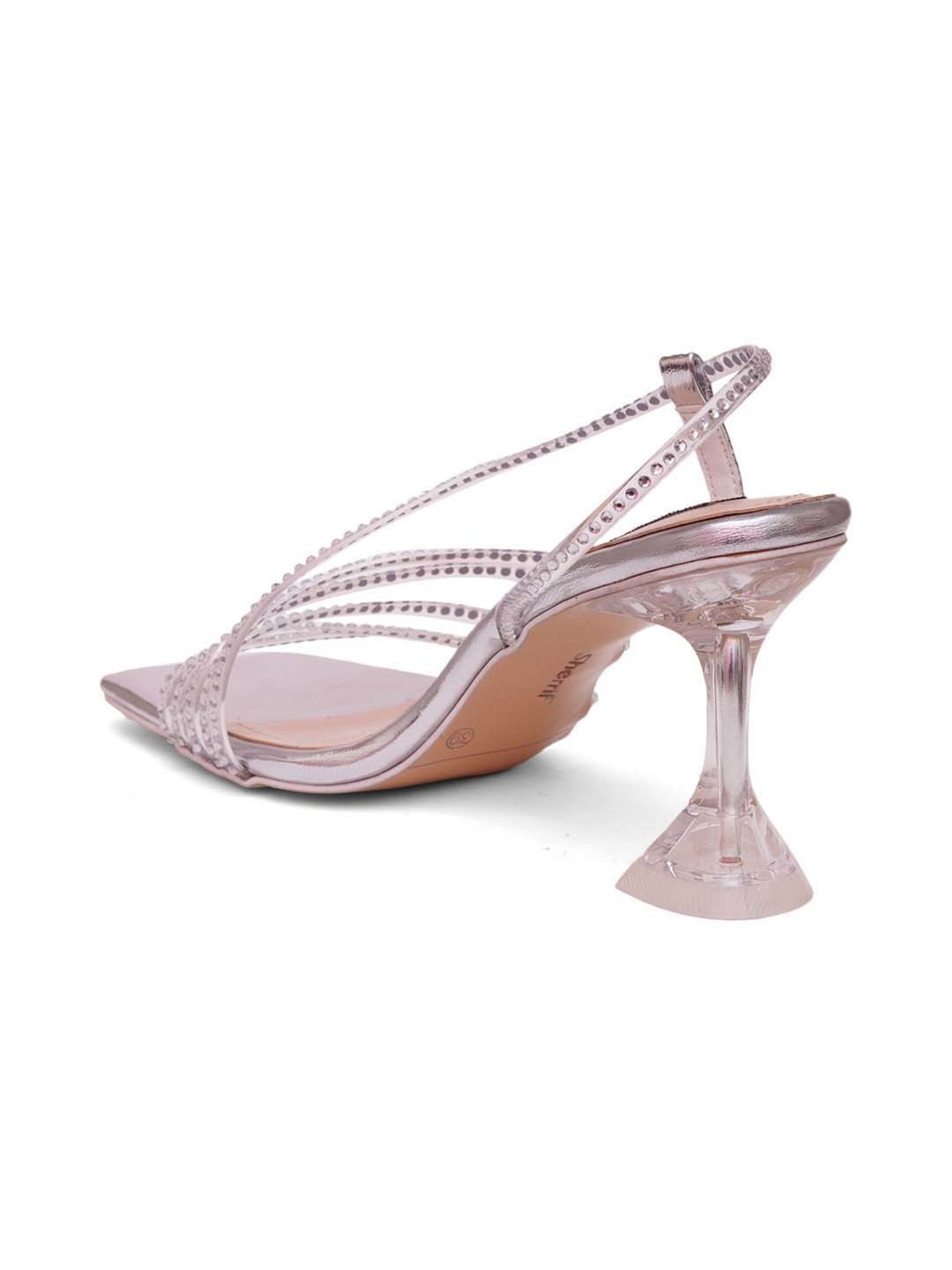 Sherrif Women's Silver Sling Back Sandals