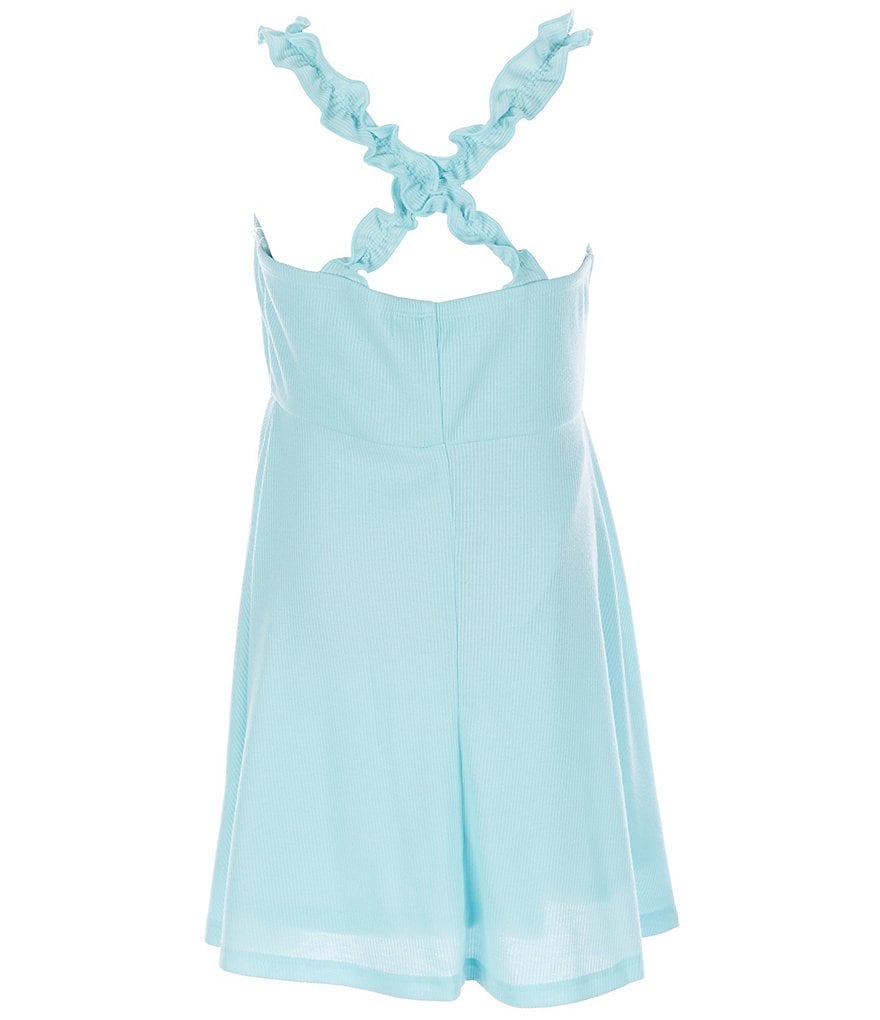 Poppies and Roses Big Girls 7-16 Cross-Back Fit-And-Flare Dress