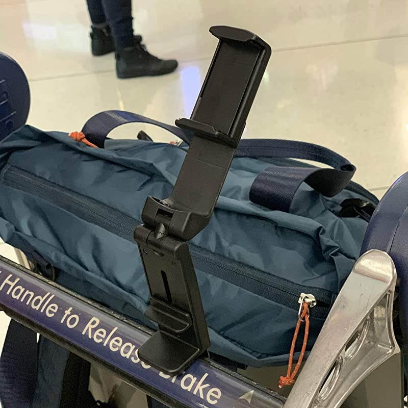 Airplane in Flight Phone Mount Handsfree Phone Holder for Desk with MultiDirectional Dual 360 Degree Rotation Pocket Size Travel Essential Accessory for Flying US Patent US10272847 B1