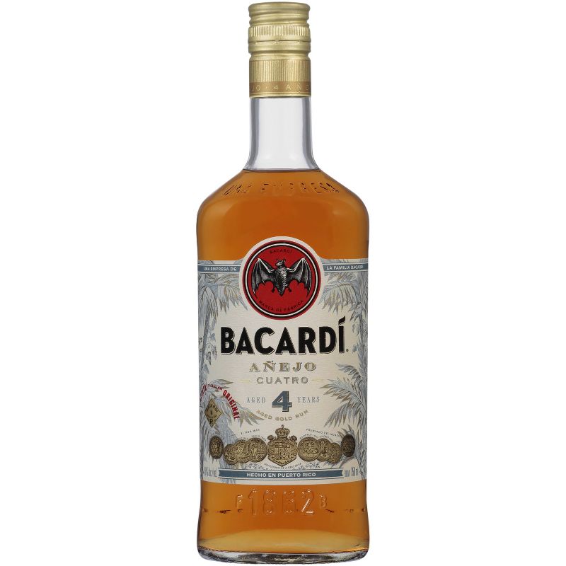 Bacardi 4yr Anejo Cuatro Rum - 750ml Bottle