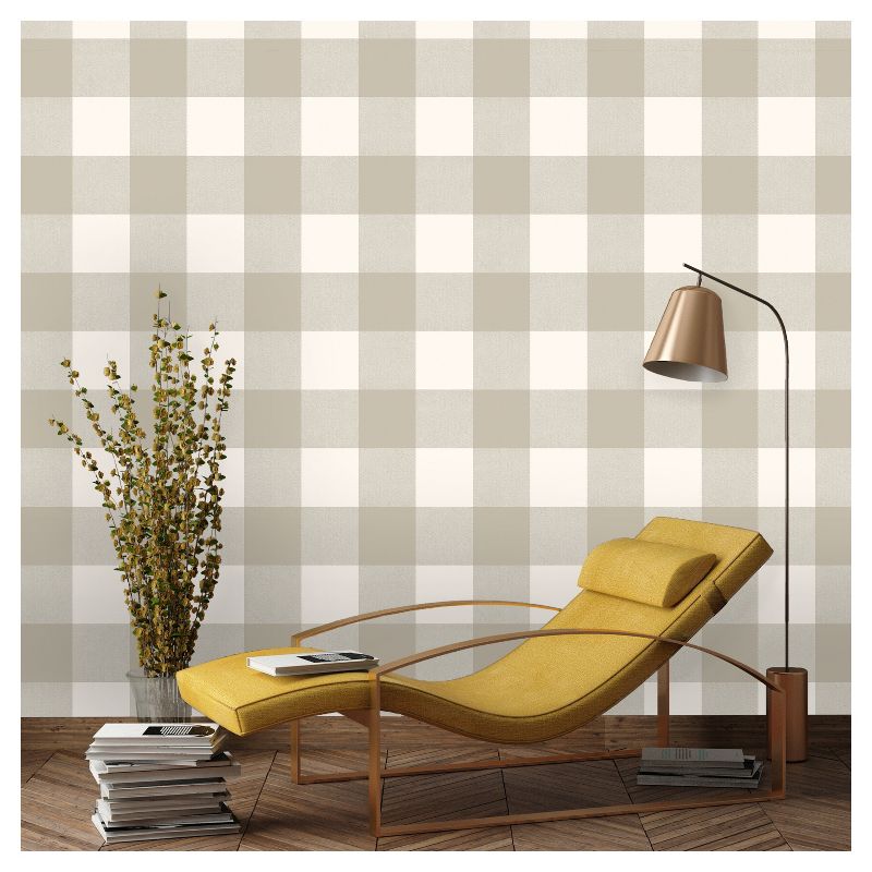 Devine Color Buffalo Plaid Peel & Stick Wallpaper Twig and Lightning