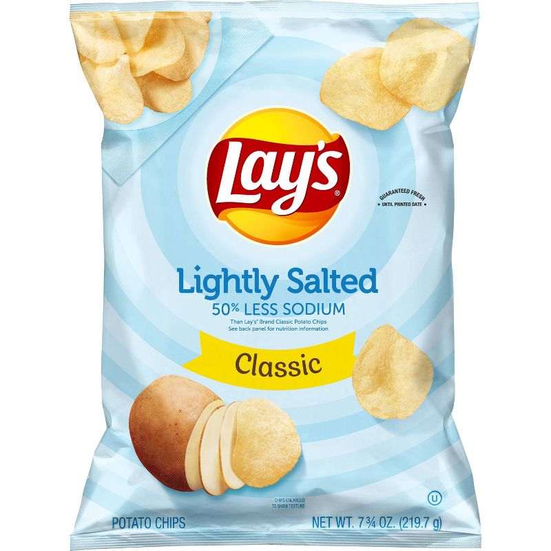 Lay's Lightly Salted Classic Potato Chips - 7.75oz