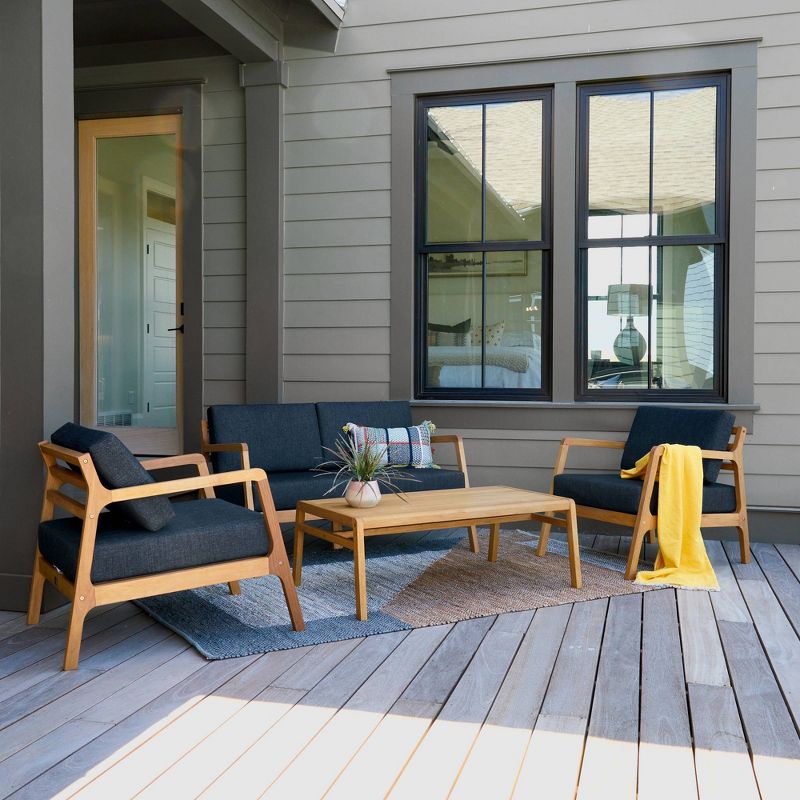 Asta 4pc Seating Set - Black - RST Brands