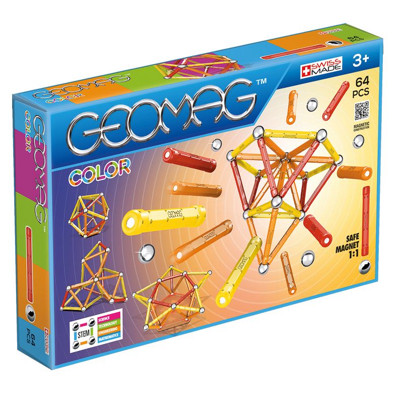 Geomag Color - 64 Piece Magnetic Construction Set
