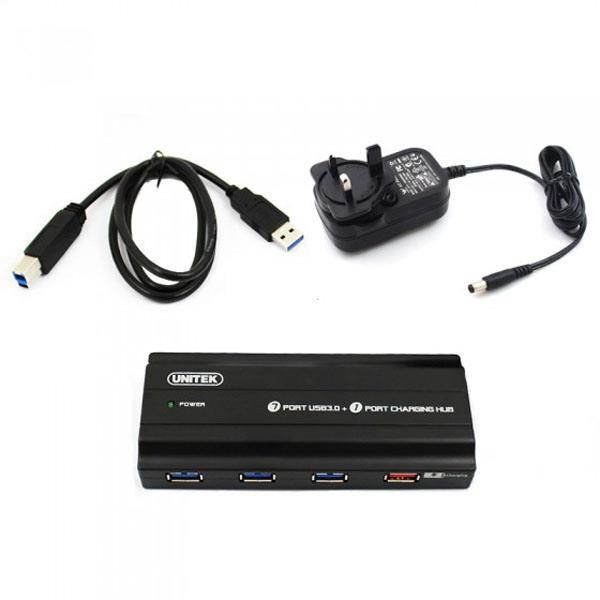 Unitek 7-Port USB 3.0 Hub & 1 Charging Port for iPad iPhone