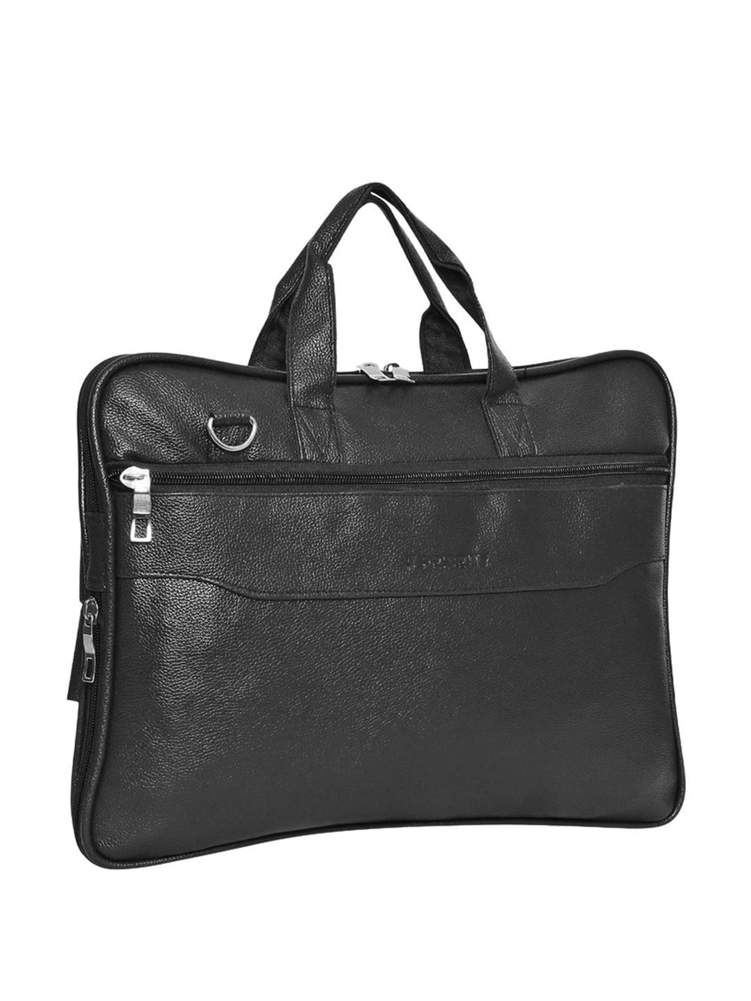 Priority Black Synthetic Large Messenger Bag