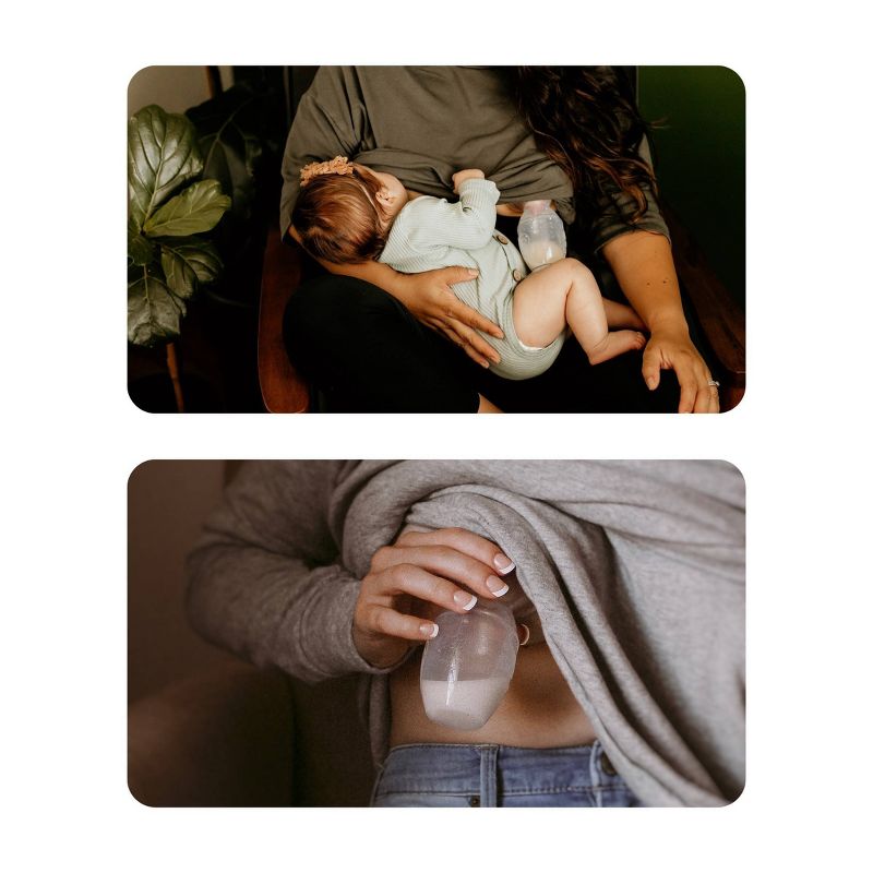 Haakaa Breast Pump without Suction Base and White Flower Stopper - 4oz