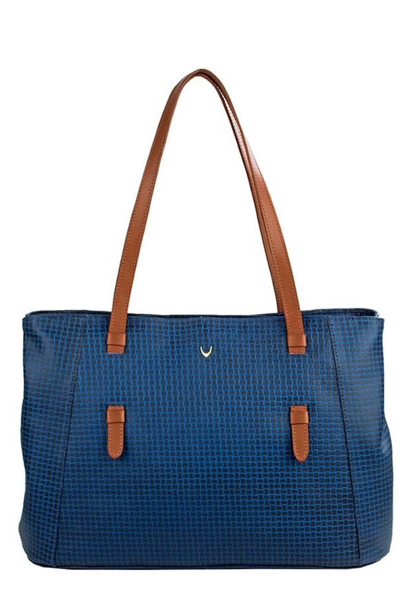 Hidesign SB Leandra 1 Blue Textured Leather Shoulder Bag