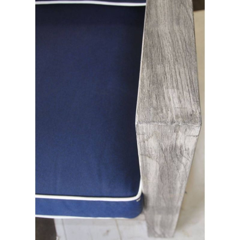 Driftwood North Shore Teak 4pc Sofa Set - Gray - Courtyard Casual