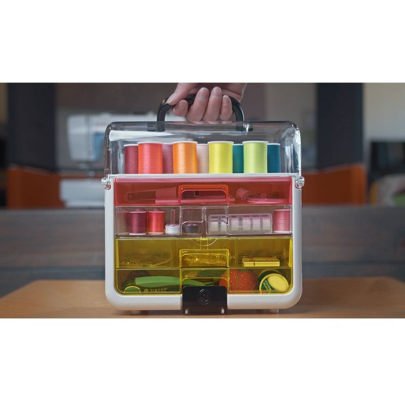 Singer Sew It-Goes-Craft Storage and Sewing Kit Neon 255 pc