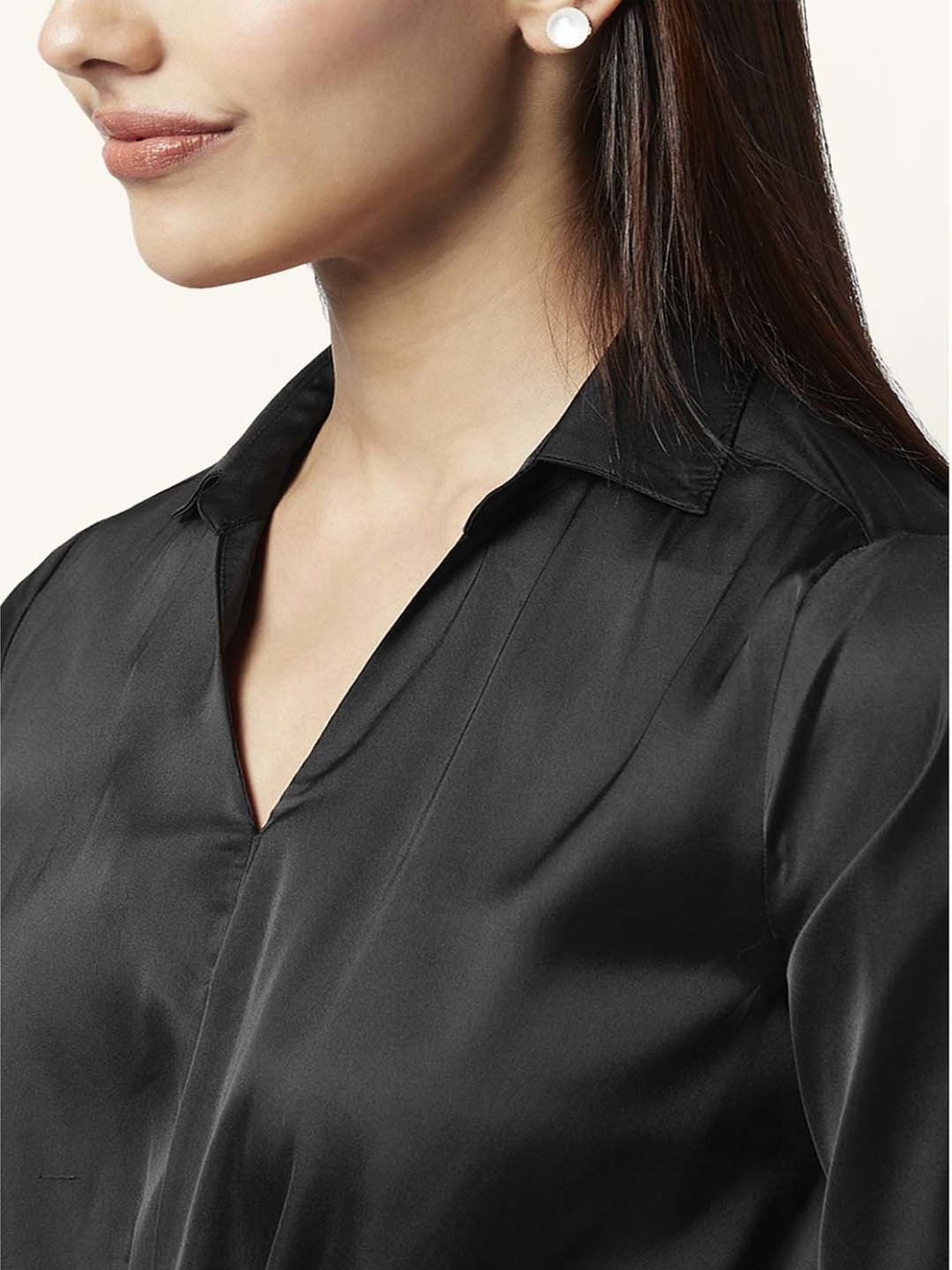 Annabelle by Pantaloons Black Regular Fit Top