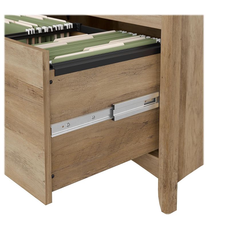 Bush Furniture Salinas 2-Drawer Lateral File Cabinet, Let/Leg, Reclaimed Pine, 31.73" SAF132RCP-03