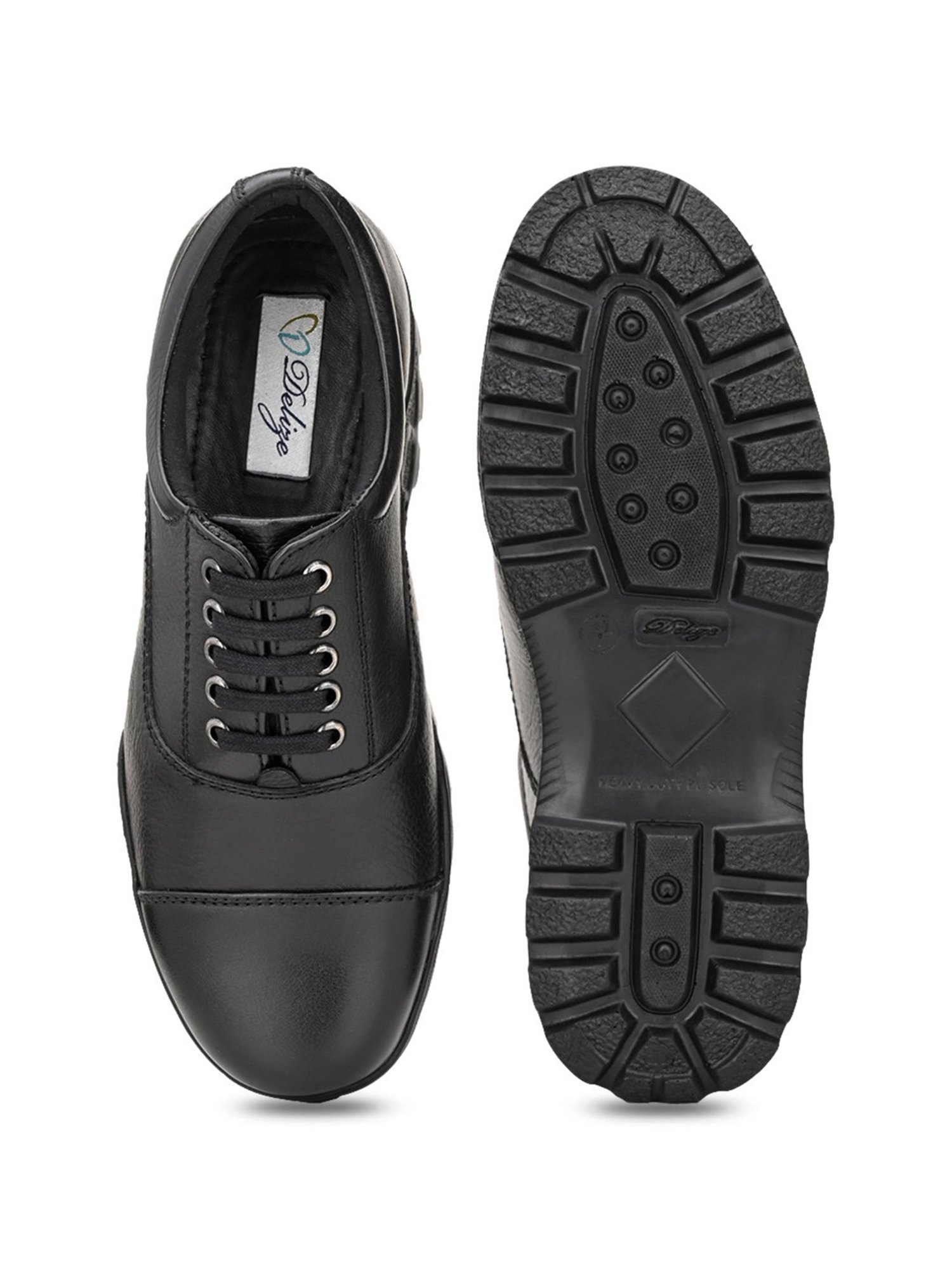 Delize Men's Black Oxford Shoes