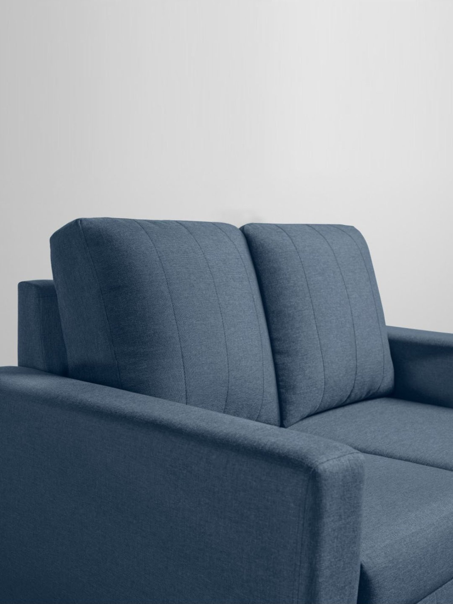 Durian Berry Black Premium Leatherette 2 Seater Sofa