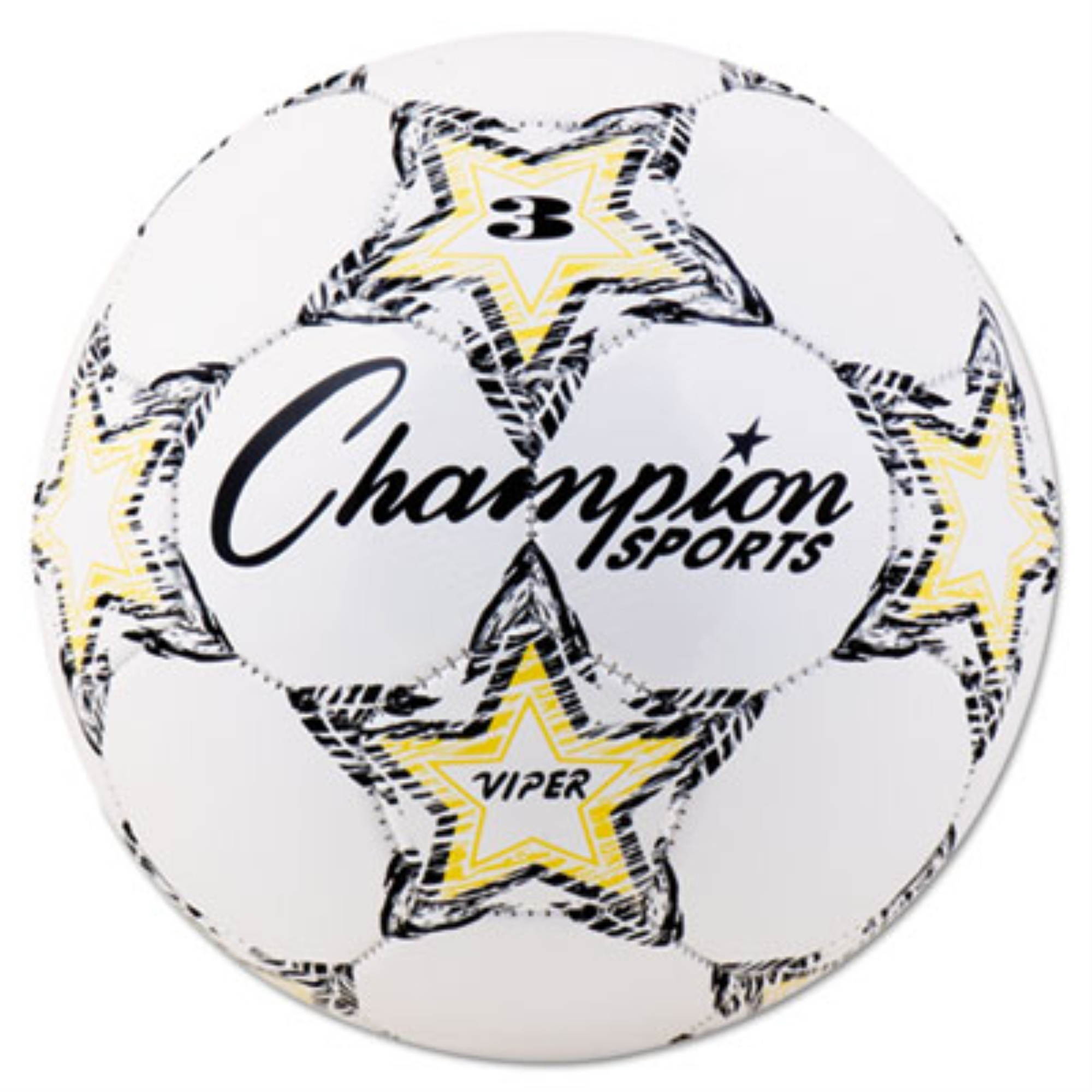 Champion Sports VIPER Soccer Ball ,BALL,SOCCER,SIZE 3,WH