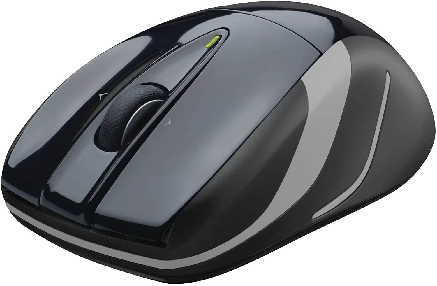 M525 Wireless Mouse &ndash; Long 3 Year Battery Life, Ergonomic Shape for Right or Left Hand Use, Micro-Precision Scroll Wheel, and USB Unifying Receiver for Computers and Laptops, Black/Gray